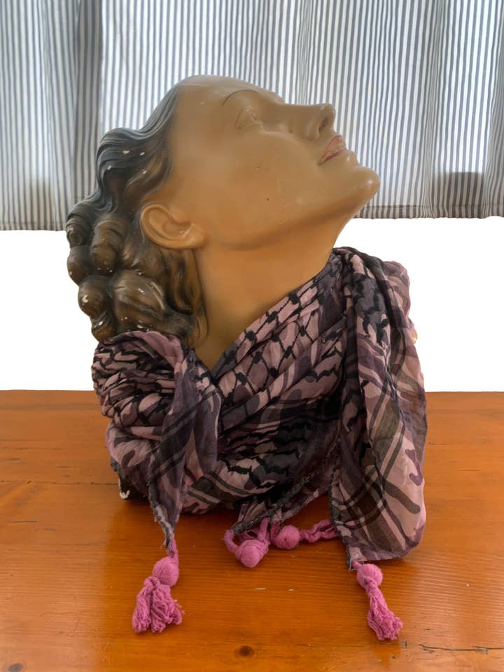 Kefiah Scarf - Pink Color for wholesale by Emmy Alternative/Shak Chic