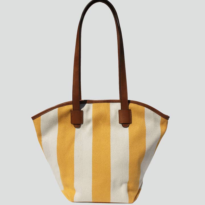 STREET LEVEL - Wholesale Tote Bag - Women's - Arely Stripe Tote