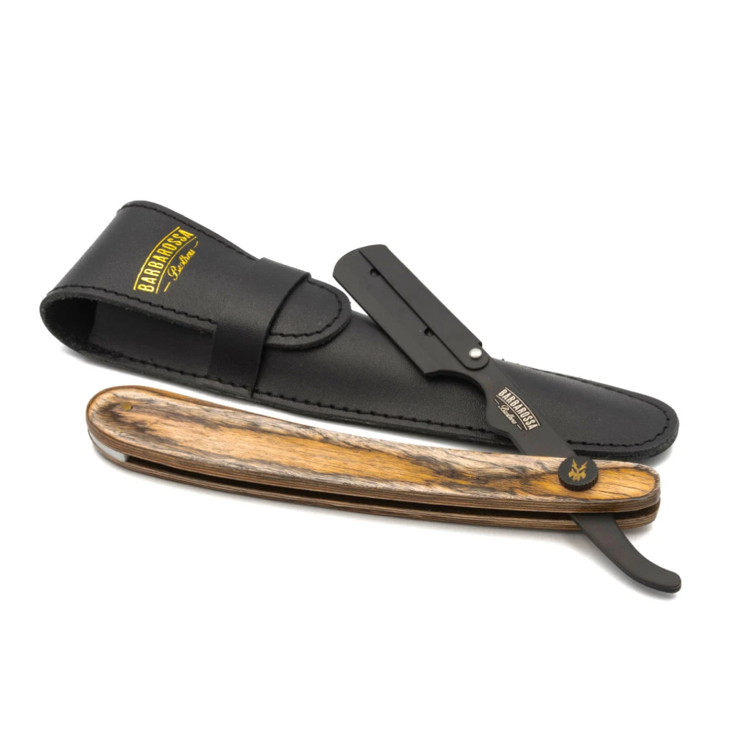 Barbarossa Brothers Online - Wholesale Razor - Men's - The Buccaneer: Cut Throat Razor - Brown Wood2