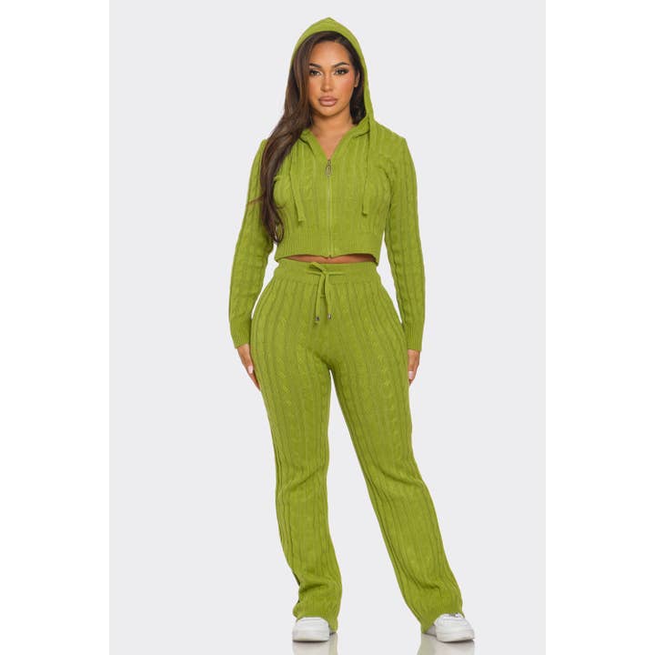 HÆTTETRØJE MED LYNLÅS OG BUKSESÆT for engroshandel hos Style Up