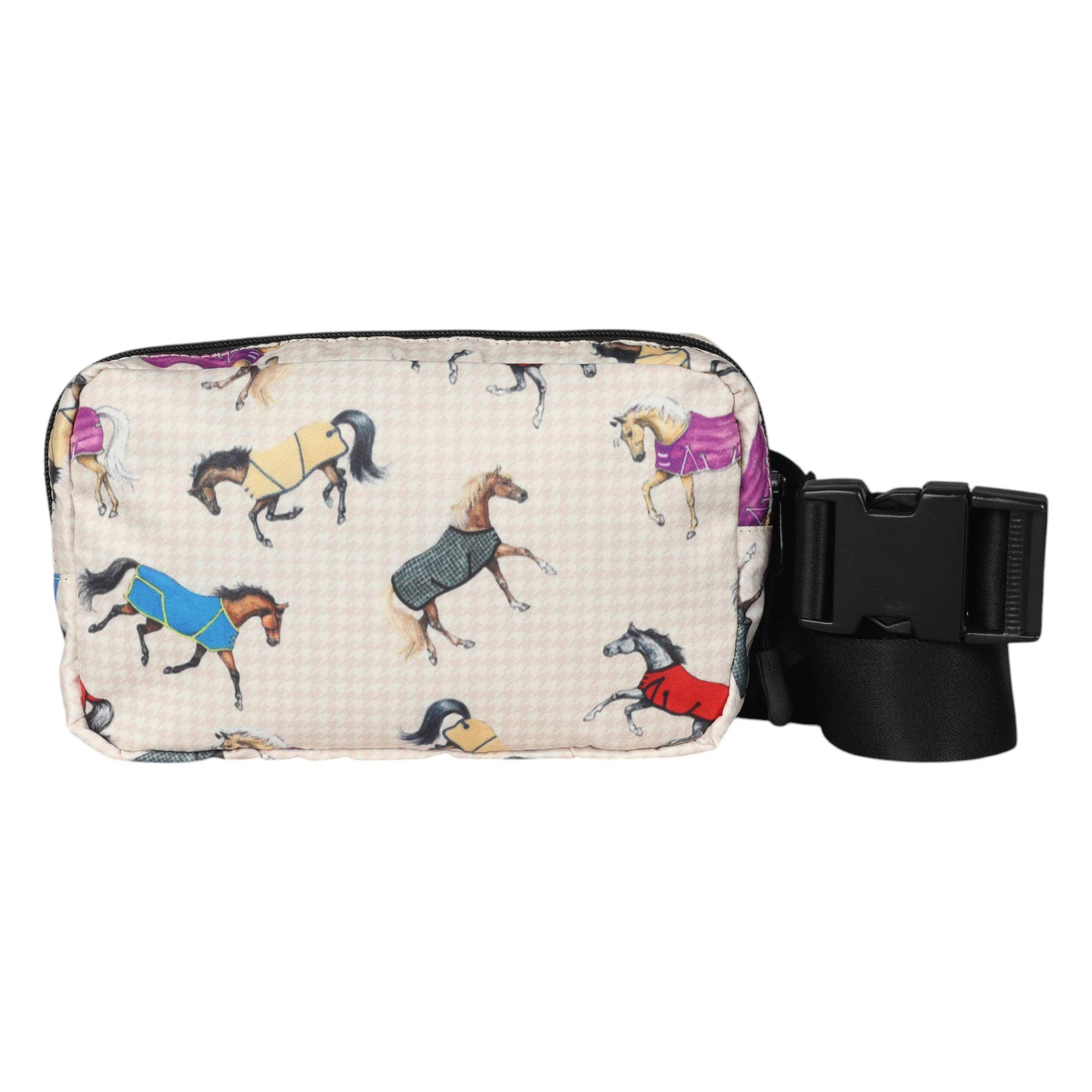 Kelley and Company - Wholesale Belt Bag - Women's - Horses in Blankets Crossbody Waist Bag1
