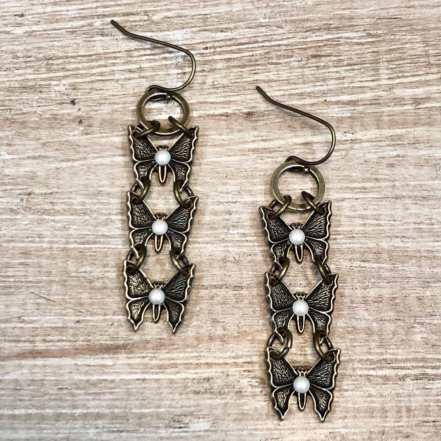 Lorraine Frances Jewelry - Wholesale Dangle Earrings - Baby Butterfly Bling Triple Earring1