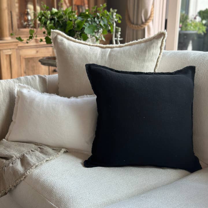 Arte Italica & Crown Linen Designs - Vendita all'ingrosso Federe/copricuscino - Provence Euro Sham con frangia