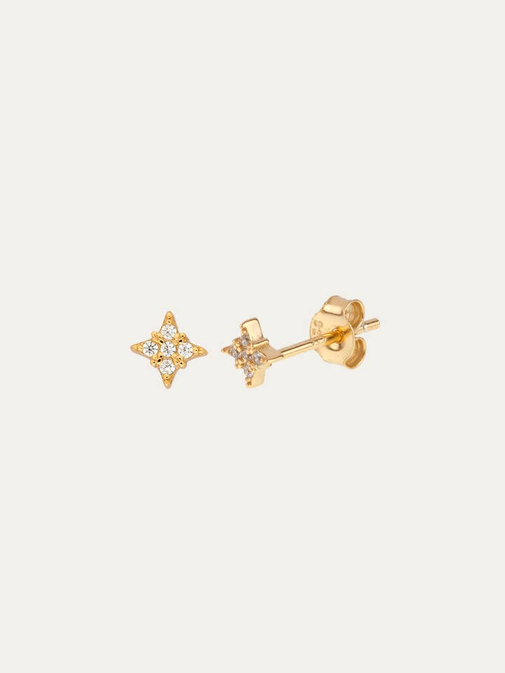 Alba Guld Øreringe for engroshandel hos FLOR DE MENTA JEWELRY