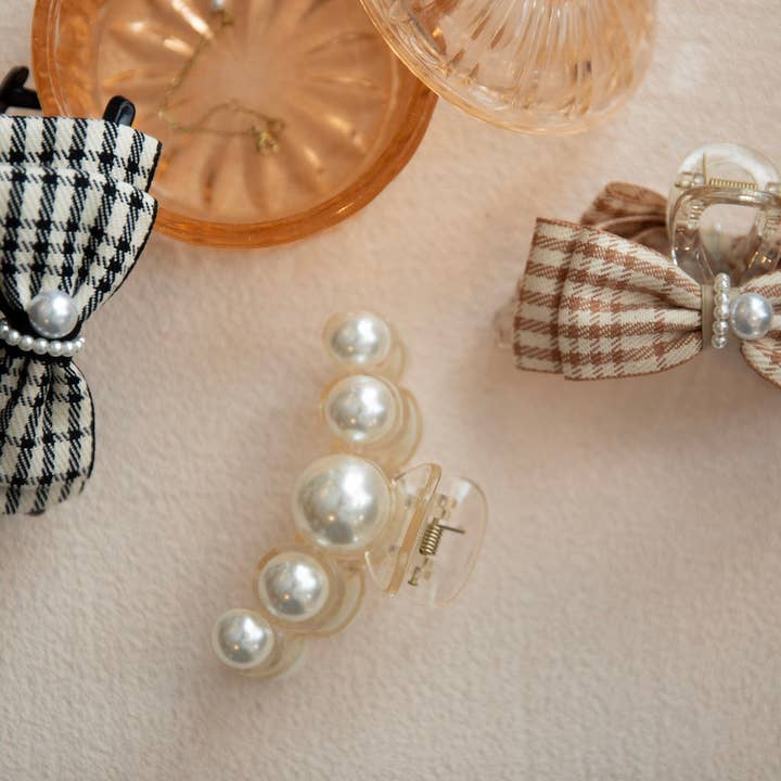 Headbands of Hope | One Purchased One Donated - Wholesale Hair Clip - Women's - Pearl Hair Clip – White6