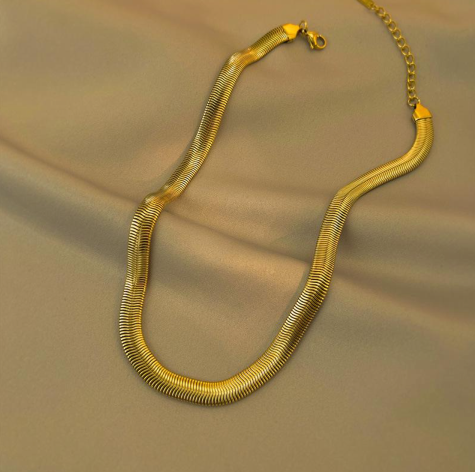 3Souls Company - Vente Collier maille et chaîne - Chaîne en os de l'épaisseur W1