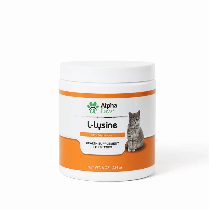 Human lysine for clearance cats