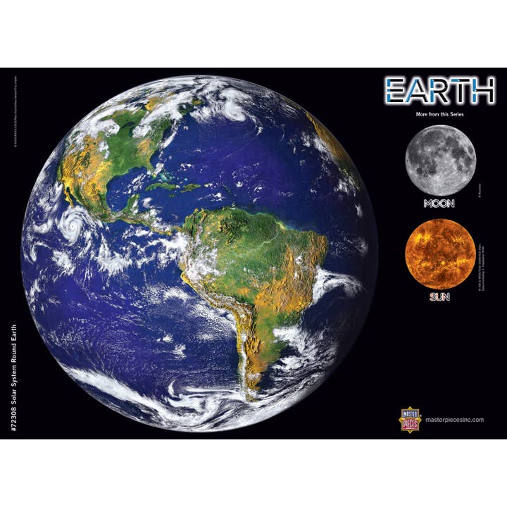 Masterpieces Puzzles - Wholesale Puzzle - Adult - The Earth - 1000 Piece Round Puzzle