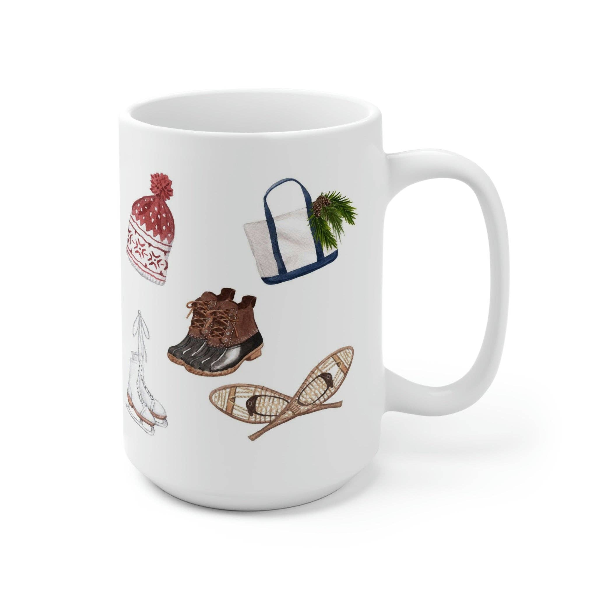 The Muddy Dog - Wholesale Coffee Mug - Winter Fun Ceramic Mug