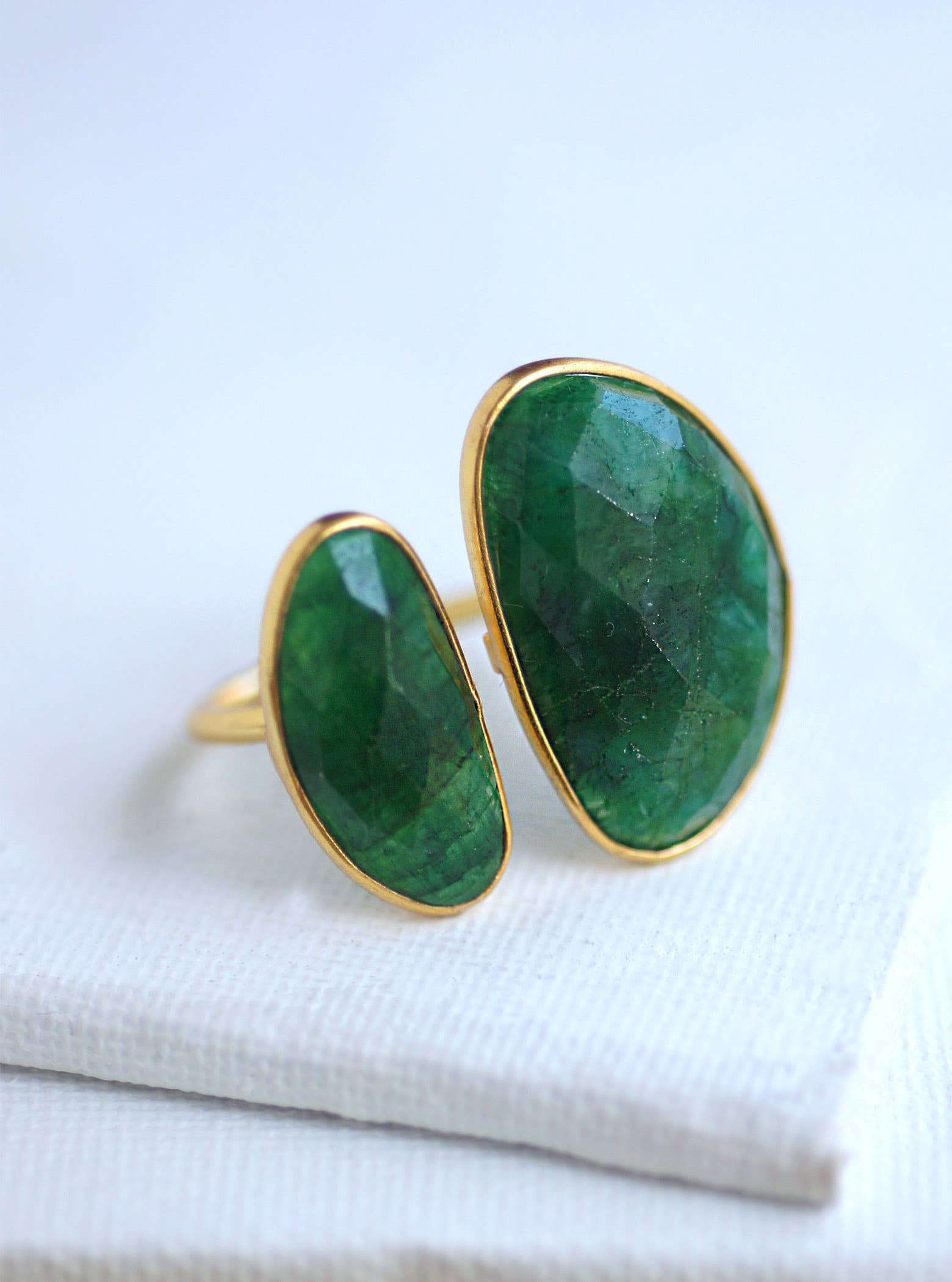 FELIX Z DESIGNS - Wholesale Cocktail/Statement Ring - 925 Silver Double Gemstone Ring2