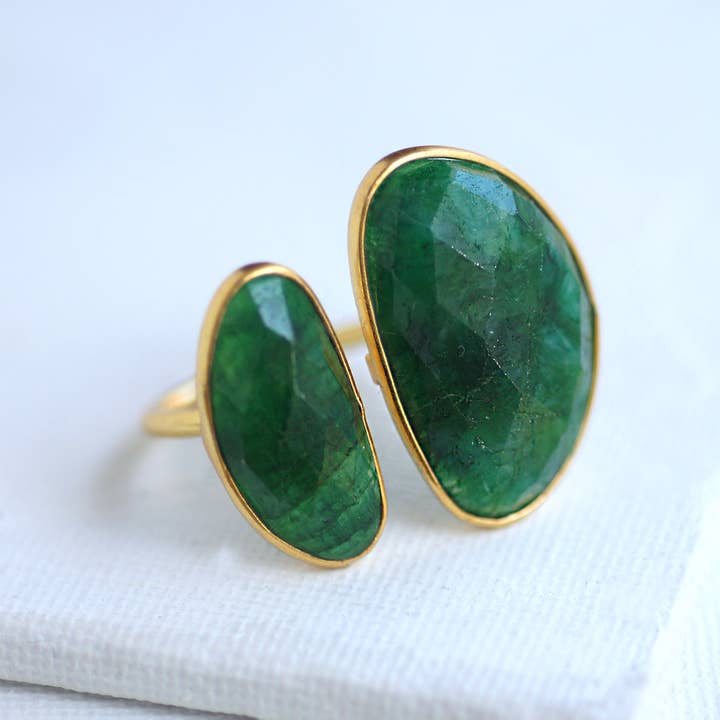 FELIX Z DESIGNS - Wholesale Cocktail/Statement Ring - 925 Silver Double Gemstone Ring2