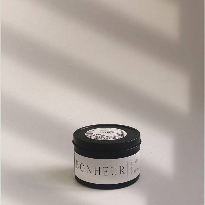 Officine Lutèce – Engroshandel Rejsestearinlys – „Bonheur“ duftlys - Timian & Lime