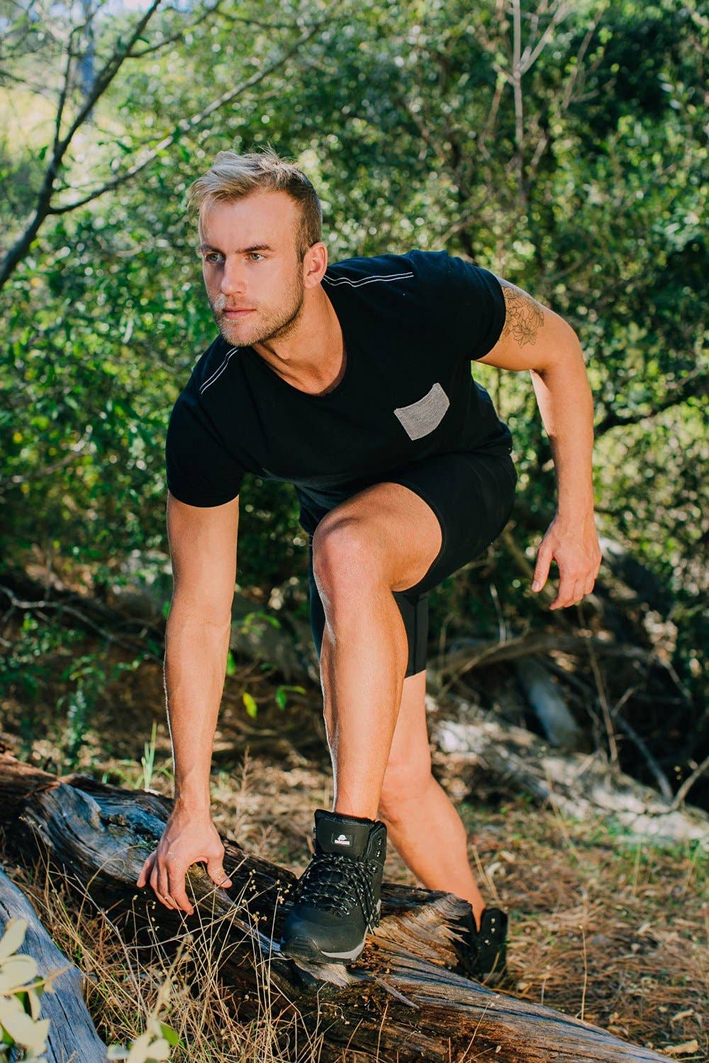 Schwarz GUGGEN Mountain B-Ware M012 herrvandringsskor vattentäta för utomhusbruk för wholesale på Faire1