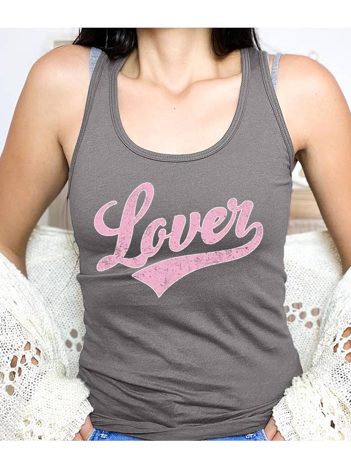 Camiseta de Tirantes Gráfica Amante para venta al por mayor de Pink Irene Wholesale