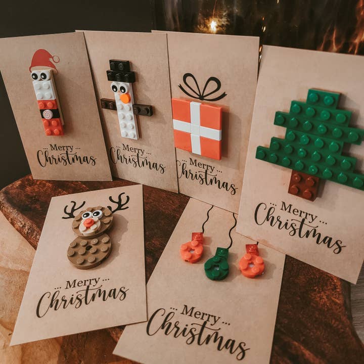 Brickstar Belgium - Wholesale Christmas Card - Lego Christmas Cards - Set of 61