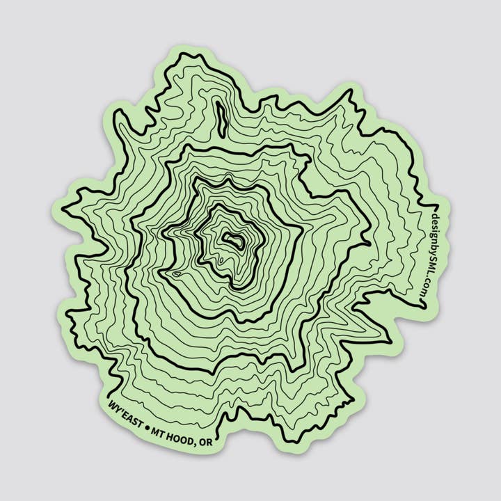 Adhesivo topográfico Mount Hood para venta al por mayor de SML | Simple Modern Living