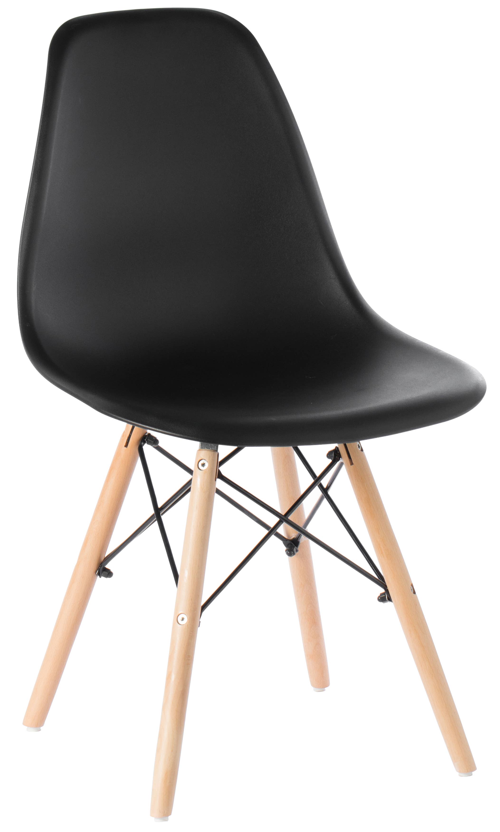 Quickway Imports - Wholesale Chair - Plastic DSW Shell Dining Chair with Wooden Dowel Eiffel Legs0
