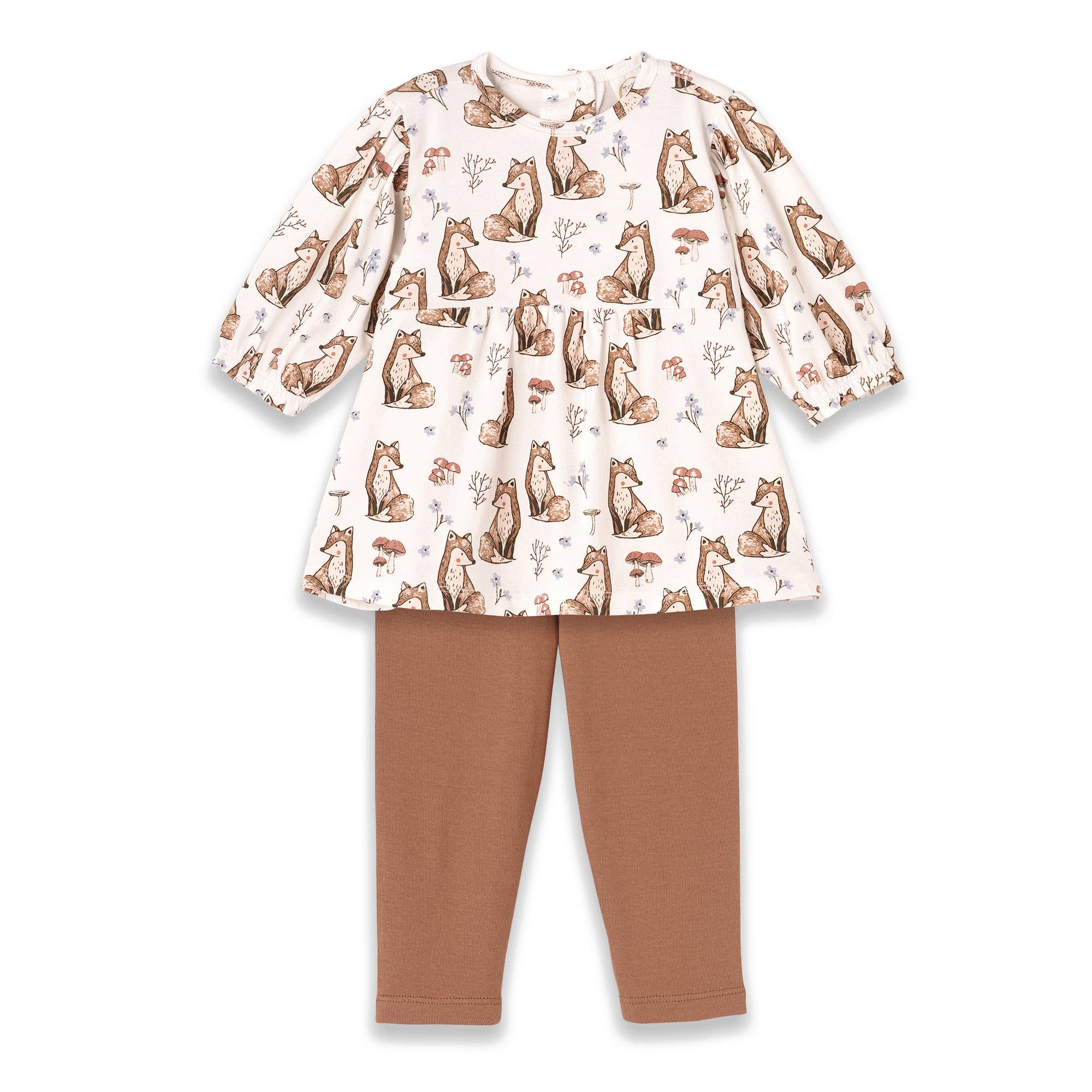 Tesa Babe - Wholesale Top & Leggings Set - Kids - Harvest Fox Baby Set – Cozy Bamboo & Cotton Fall Outfit