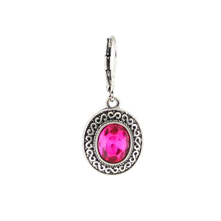 Baked Beads - Wholesale Dangle Earrings - Austrian Crystal Oval Earring0