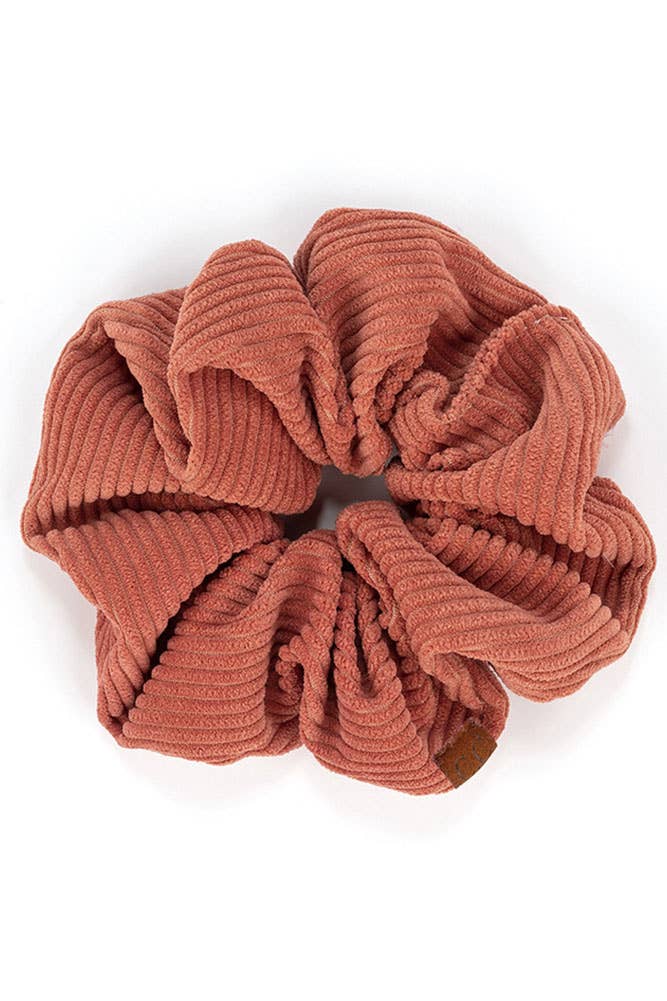 Hana - Wholesale Scrunchie - Women's - C.C Corduroy Solid Color Soft Scrunchies0