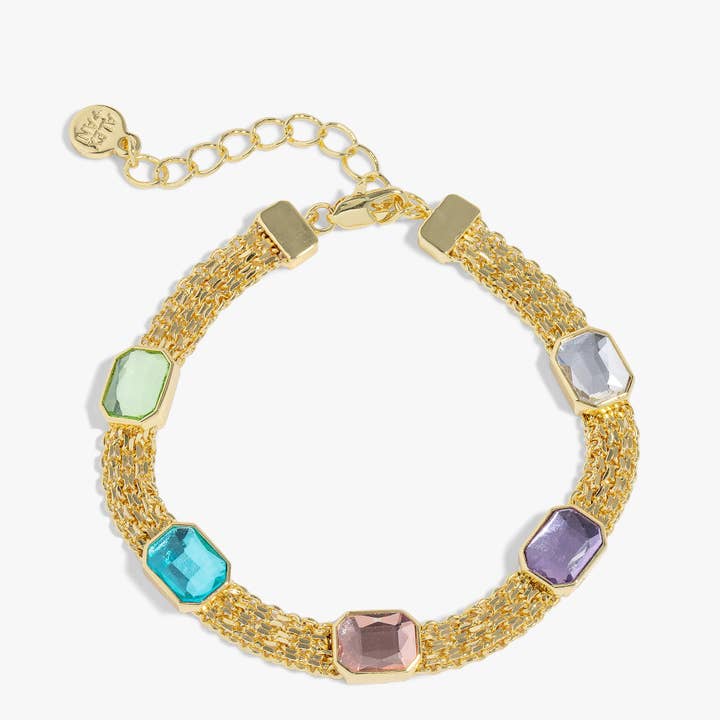 Alex + Ani - Wholesale Link & Chain Bracelet - Pastel Crystal Mesh Bracelet