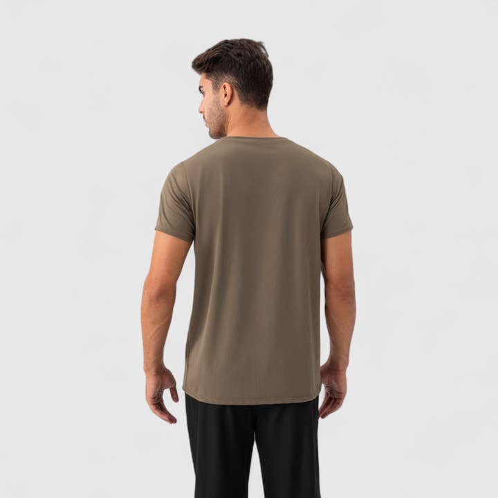 Active by Anna-Kaci - Wholesale Athletic Top - Men's - Men's Short Sleeve Performance T-Shirt with Breathable Mesh20