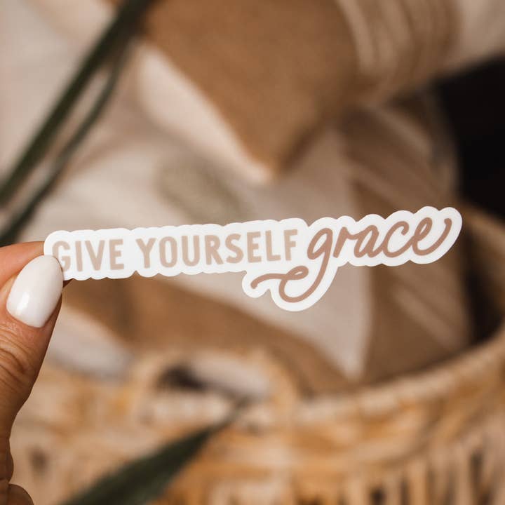 The Anastasia Co - Wholesale Sticker - Give Yourself Grace Sticker0