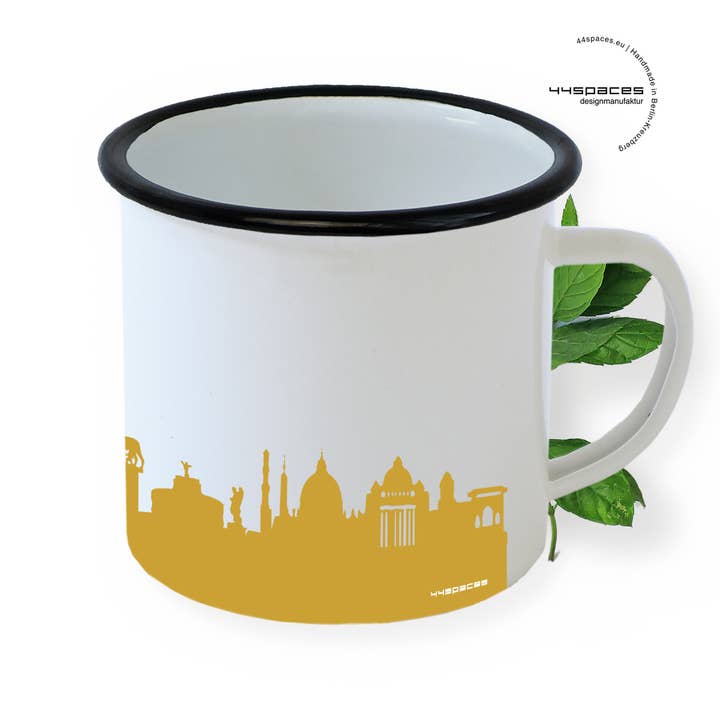 Rome enamel mug | 5 colors for wholesale by 44spaces