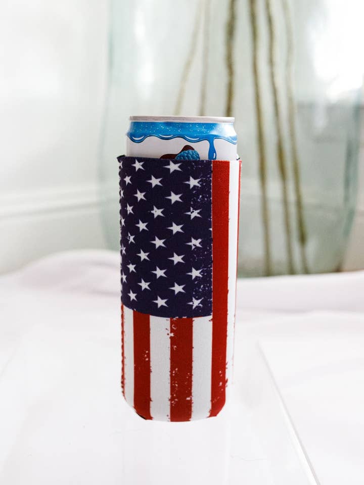 Red, White, & Blue Flag Tall Coozie 2-Pack and other Purchase Wholesale july. Free Returns & Net 60 Terms on Faire trending on Faire.