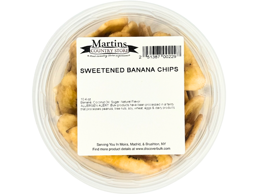 Martin's Country Store LLC - Wholesale Chips - SWEETENED BANANA CHIPS 10.4oz3