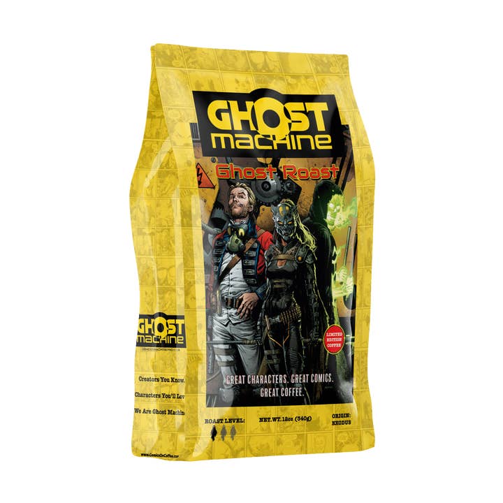 Ghost Machine: Ghost Roast (Light Roast) 12oz Coffee for wholesale by Comics On Coffee