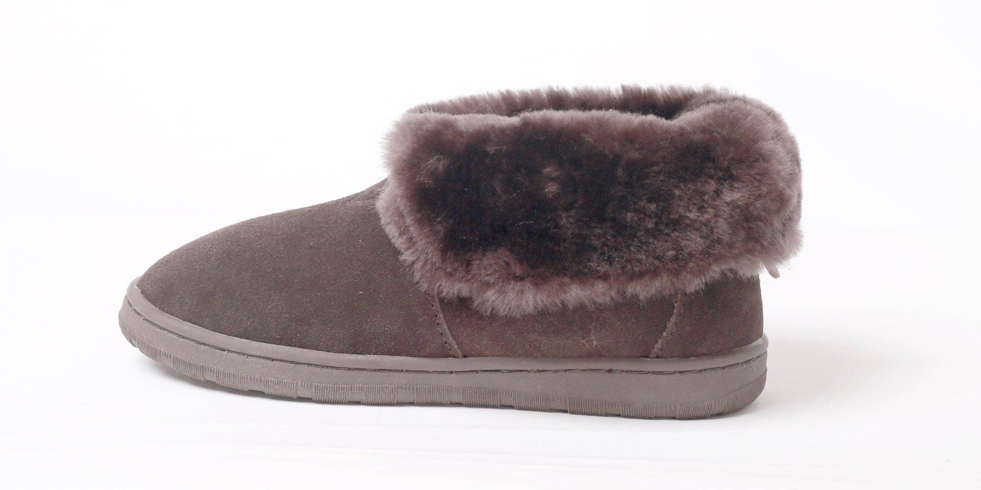 SuperLamb Footwear - Wholesale Booties - Women's - Original Fold Down Bootie Deluxe- Chocolate4