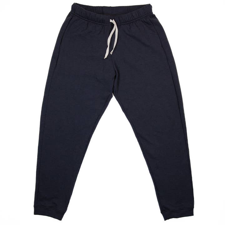 Pantalon de jogging en laine mérinos Winter Wool - Noir pour la vente par Pinebury