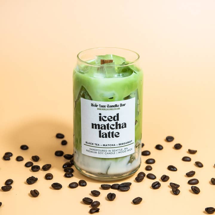 Noir Lux Candle Co - Wholesale Pot/gevulde kaars - Matcha Latte met ijs6