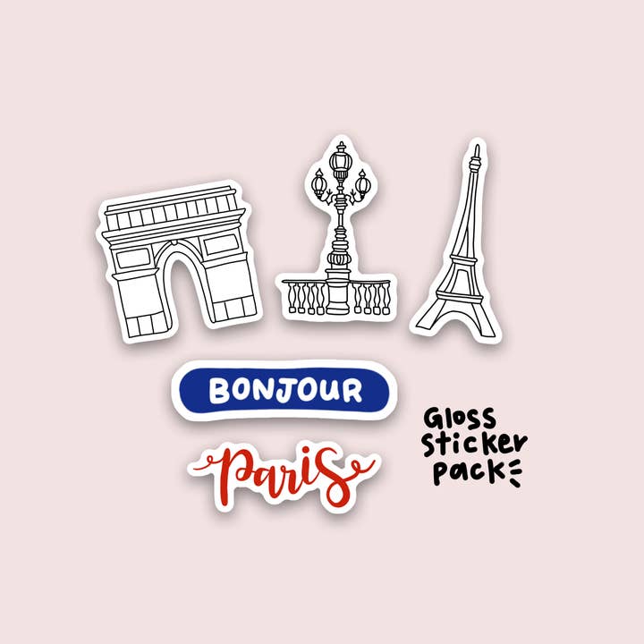 Paris Stickerset voor wholesale door Studio BiKay