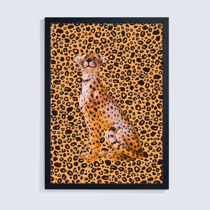 Impressão de Leopardo Kitsch Giclée Impressão Fotográfica por atacado de Ornament Art