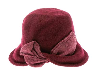 DNMC - Wholesale Cloche Hat - Women's - Shapeable Wool Cloche W/ Bow - 3 Colors8
