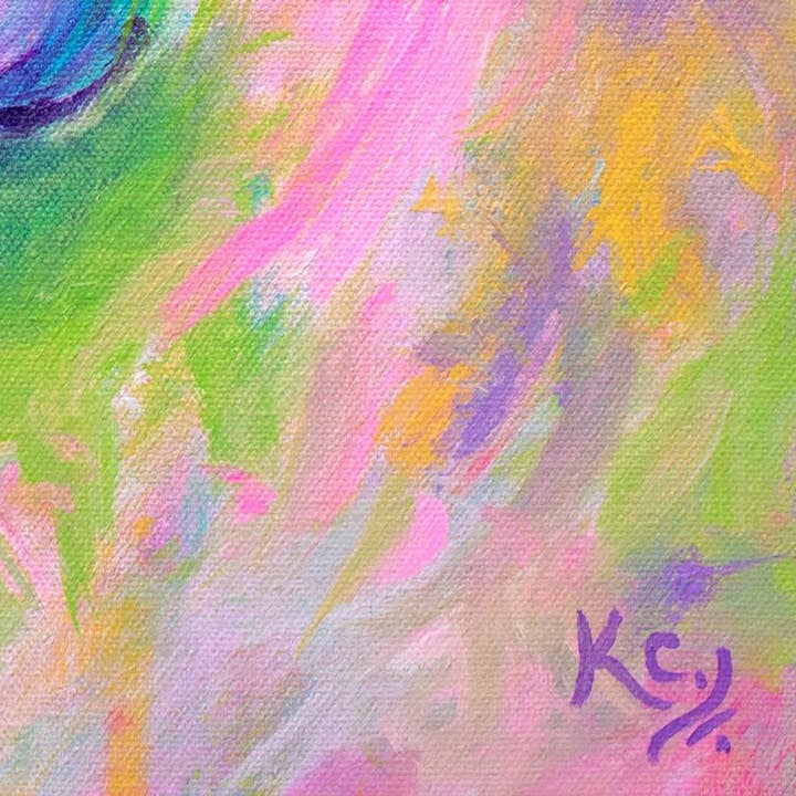 Krystle Cole Fine Art - Wholesale Art Print - Rainbow French Bulldog Frenchie Art Print3