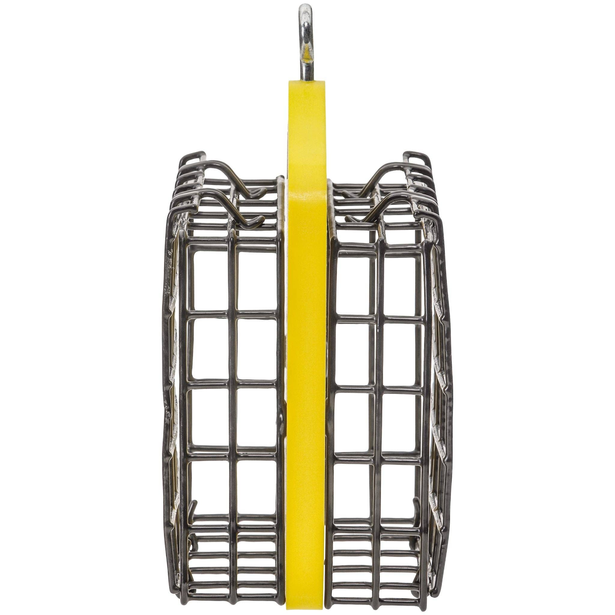 Birds Choice - Wholesale Bird Feeder - Suet Feeder for Two Cakes in Yellow Recycled Plastic2