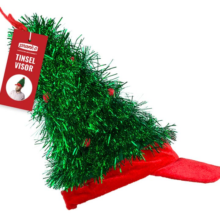 Prank-O - Wholesale Costume - Unisex - Tinsel Tree Visor Hat
