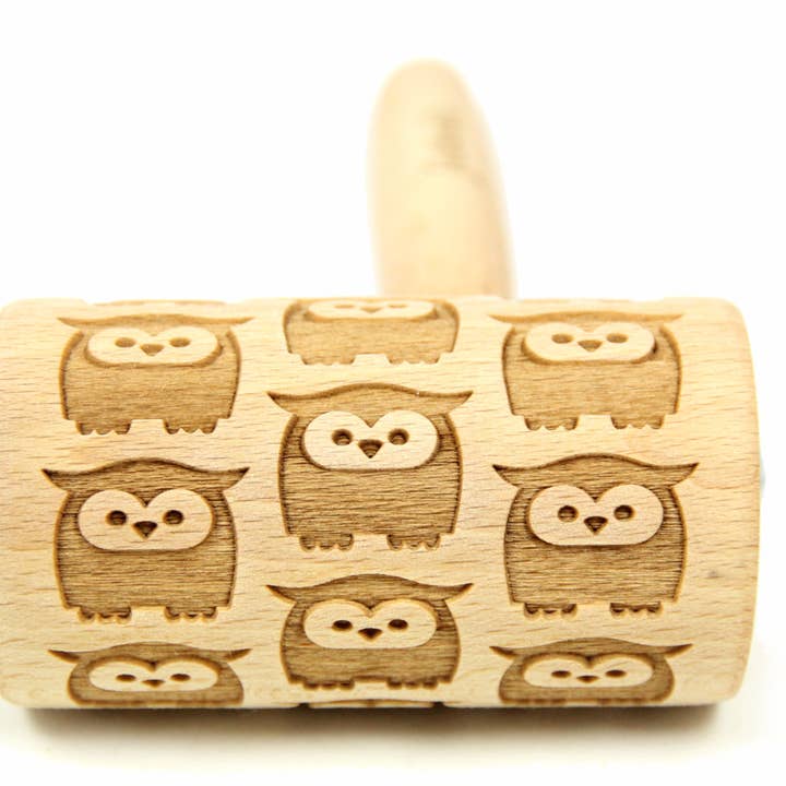 Owls Mini Rolling Pin for wholesale by Folkroll