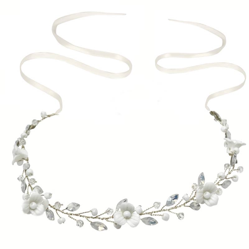 Athena Bridal Jewellery – Großhandel Haarschmuck-Set – Demen – HARMONY HAARRANKE, HP223, SILBER5