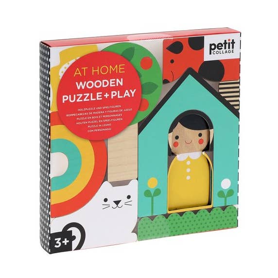 At Home Mini Wood Puzzle for wholesale by Petit Collage