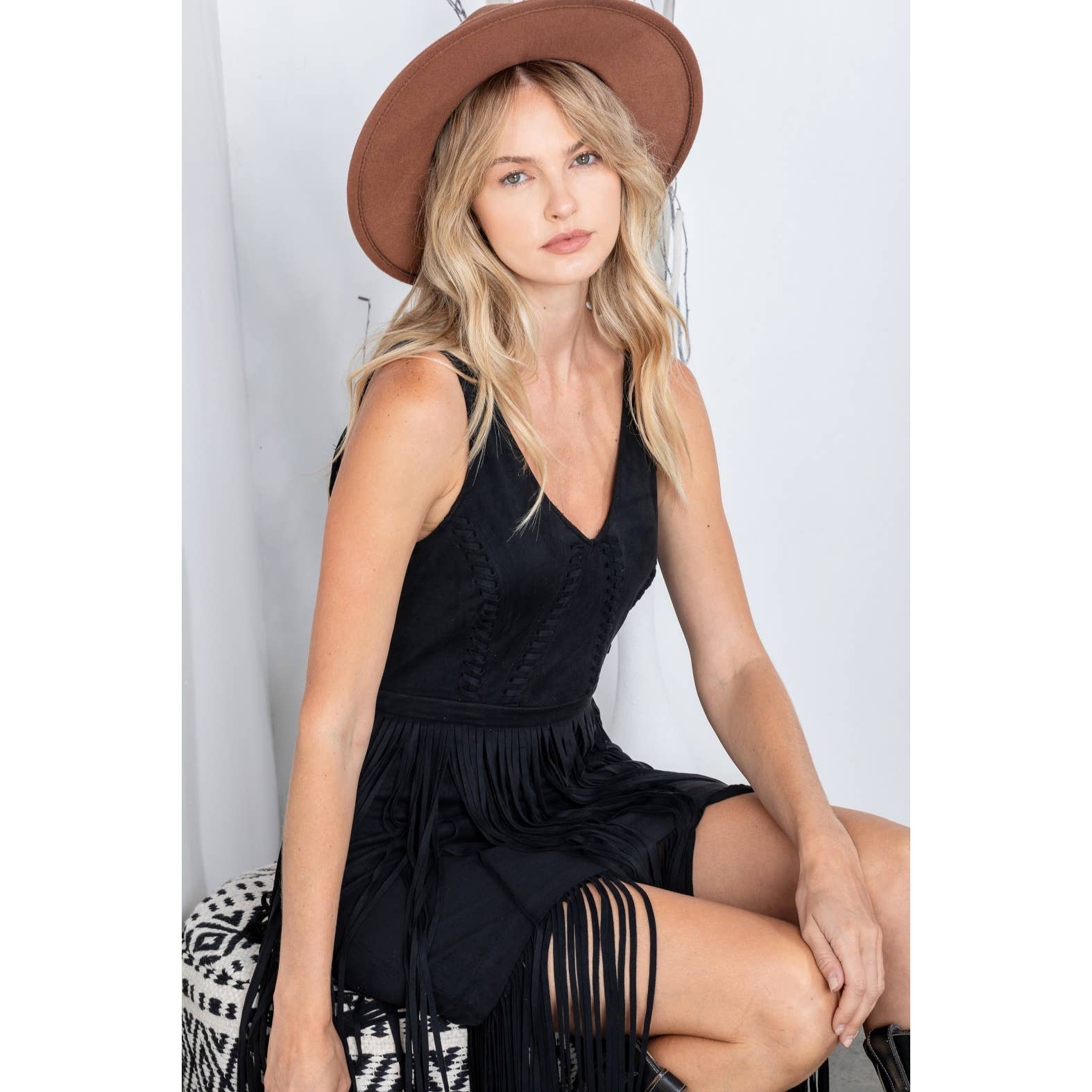 REVEROF – wholesale Klänning - Dam – SÖDRA FRANS MOCKA KLÄNNING8