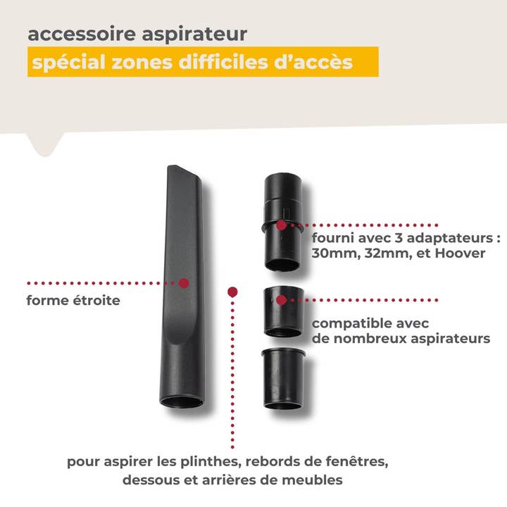 Zenker - Wholesale Vacuum Cleaner - Flat vacuum nozzle for baseboards compatible with many TopFilter vacuums2