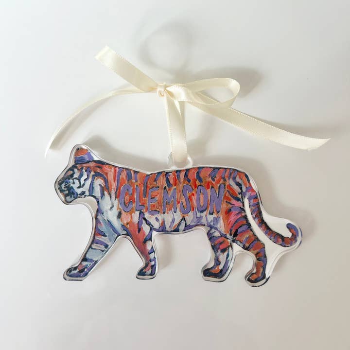 Chelsea McShane Art - Wholesale Ornament - "Clemson" ornament