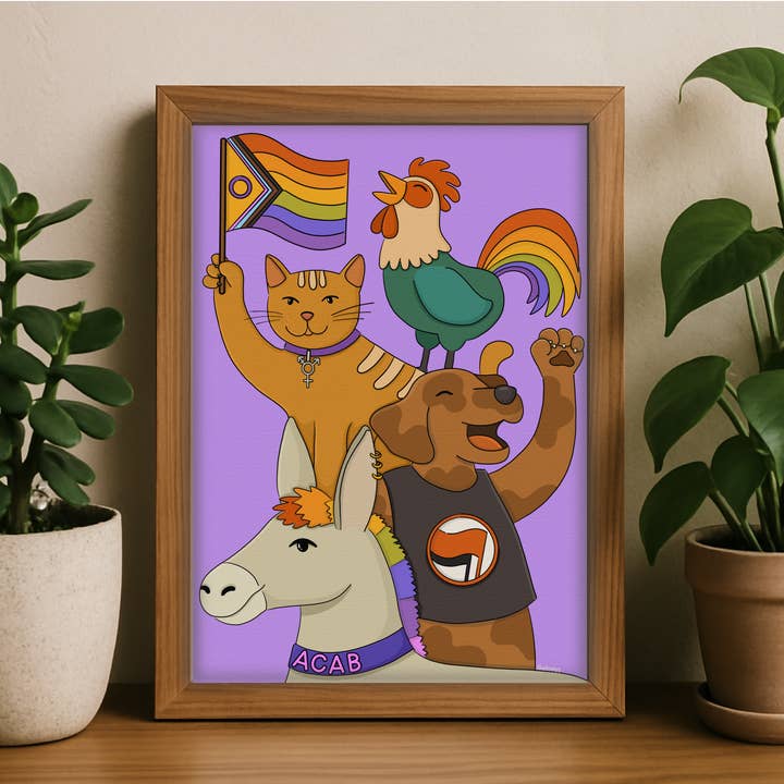 Illustramyy - Wholesale Poster - Poster "Queer Bremen Town Musicians"1