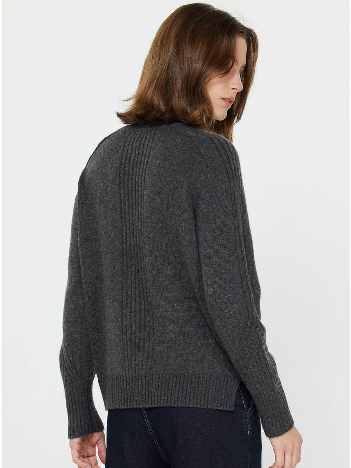 Current Air - Wholesale Knit Sweater - Women's - Cashmere Blend Turtleneck Sweater 3