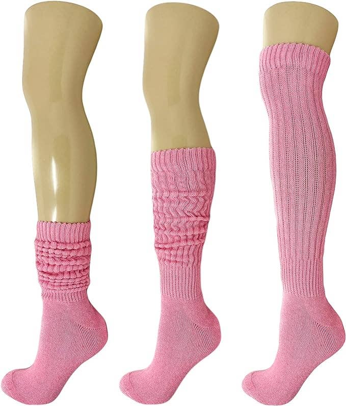 Mars Outlet Store LLC - Wholesale Socks - Women's - Cotton Slouch Boot Socks for Women Shoe Size 5 to 10 3 Pairs2