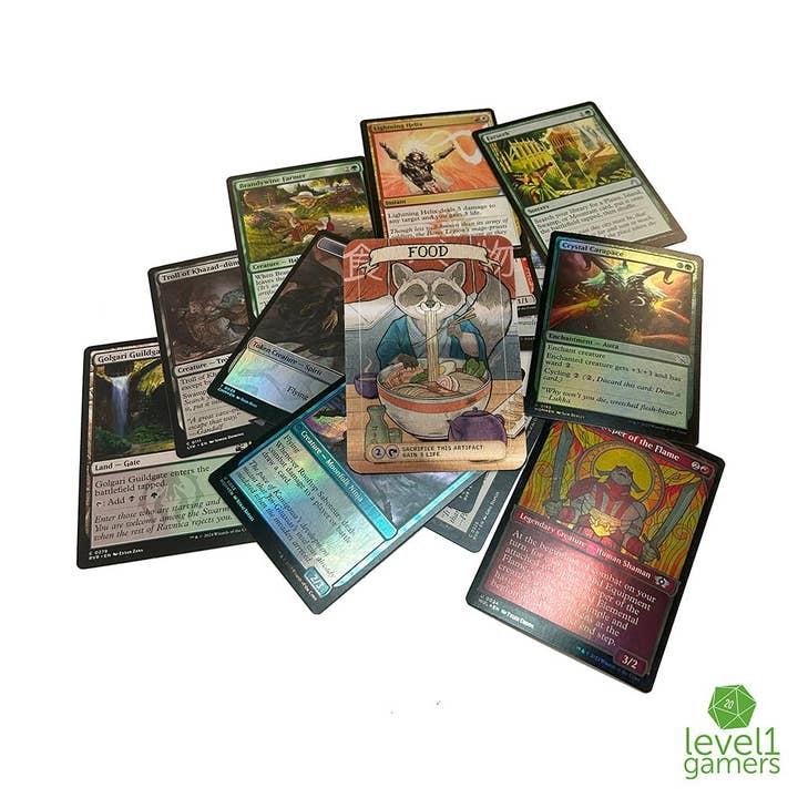 Level 1 Gamers - Wholesale Card game - Ramen Raccoon - Metal Token Magic Card5